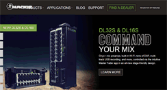 Desktop Screenshot of mackie.com