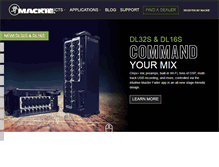 Tablet Screenshot of mackie.com